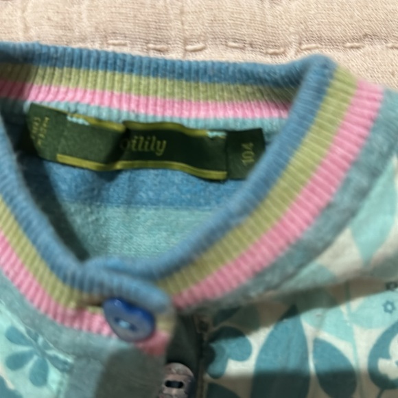 Colorful Floral Kids Cardigan - Picture 5 of 8